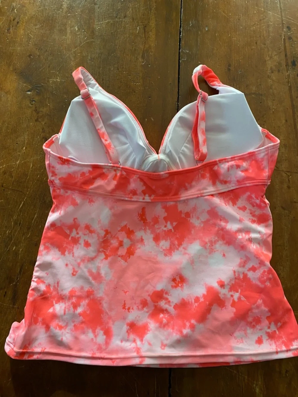 VENUS Coral Tie-Dye Tankini Top - Picture 3 of 6